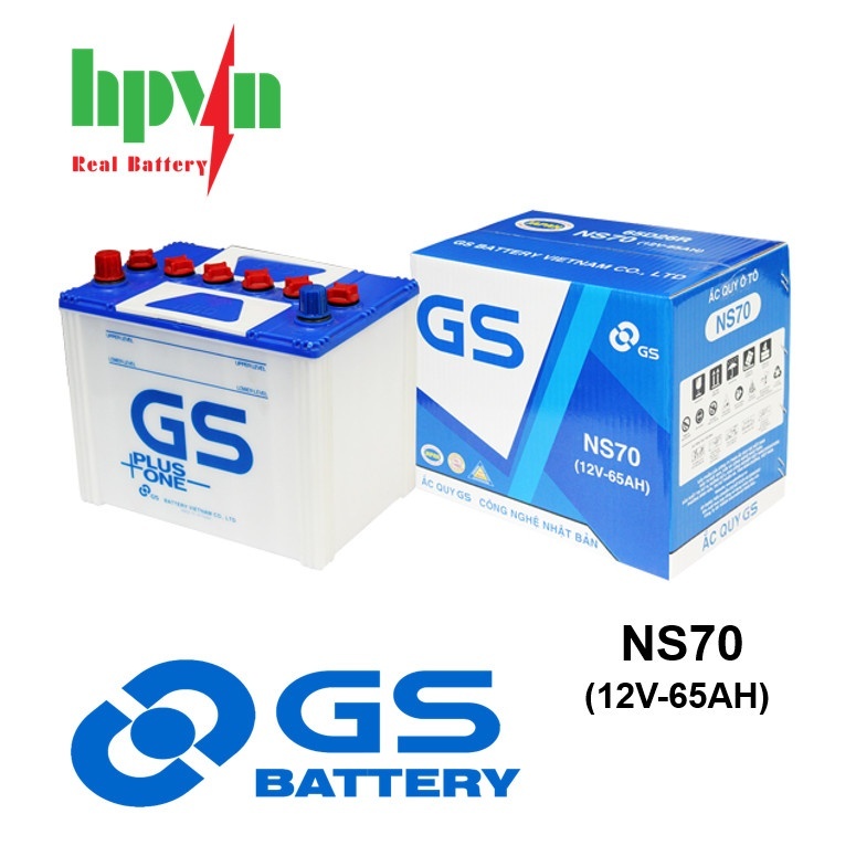 BÌNH ẮC QUY GS NS70 (12V-65AH)