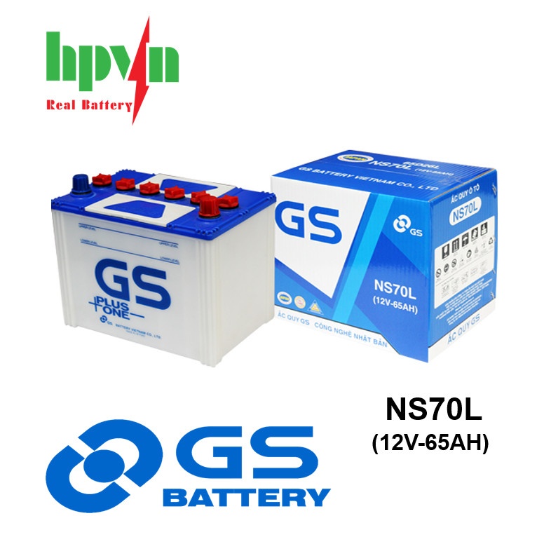 BÌNH ẮC QUY GS NS70L (12V-65AH)