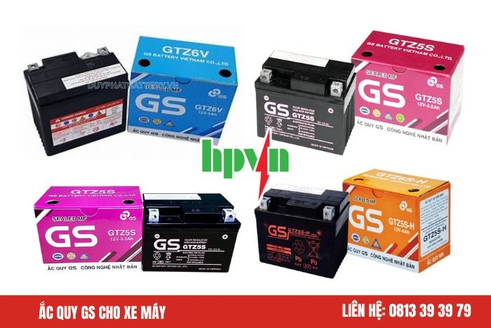 Ắc quy GS cho xe máy 
