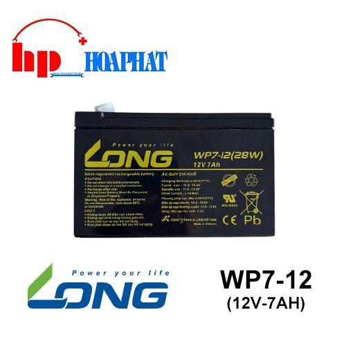 Ắc Quy Long WP7-12 (12V-7Ah) 