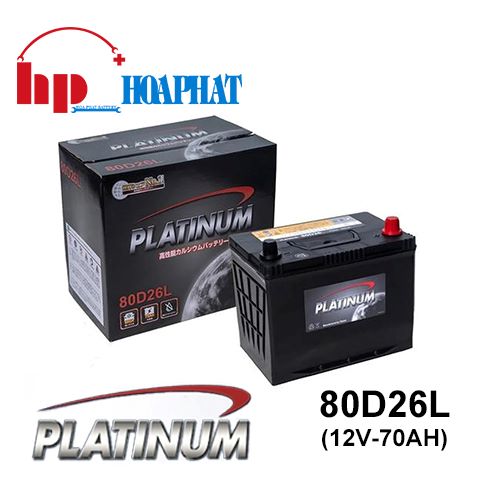Ắc Quy Platinum 80D26L (12V-70Ah)
