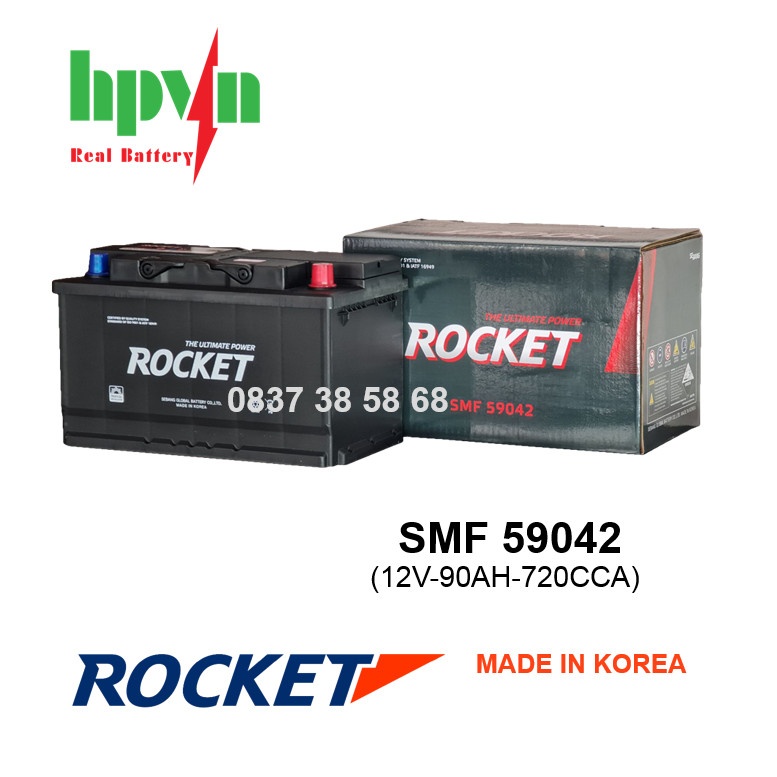 BÌNH ẮC QUY ROCKET SMF 59042 (12V-90AH)