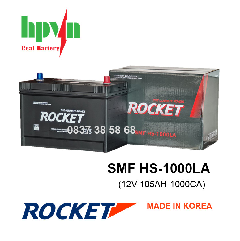 BÌNH ẮC QUY ROCKET SMF HS-1000LA (12V-100AH)