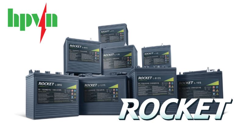 ắc quy Rocket xả sâu cho xe nâng