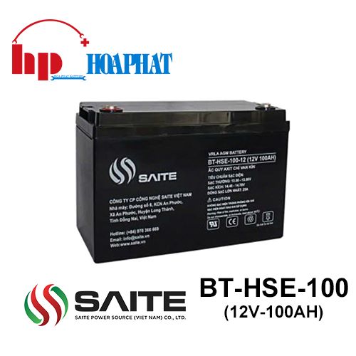 Ắc Quy Saite BT-HSE-100-12 (12V-100Ah)