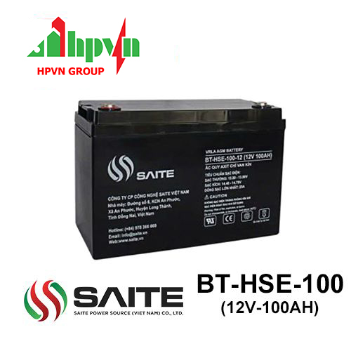 Ắc Quy Saite BT-HSE-100-12 (12V-100Ah)