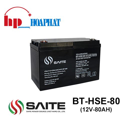 Ắc Quy Saite BT-HSE-80-12 (12V-80Ah) 
