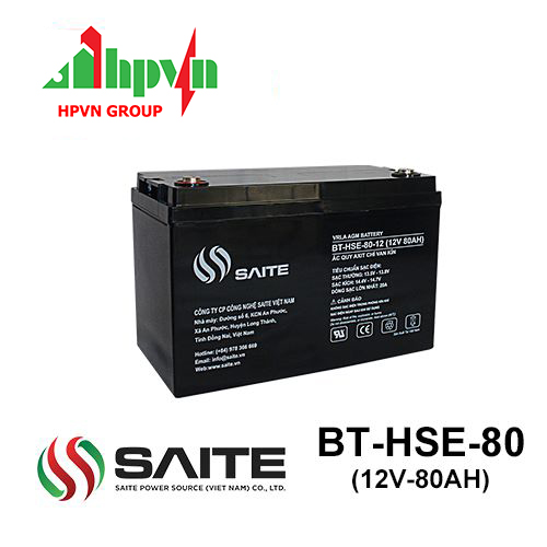 Ắc Quy Saite BT-HSE-80-12 (12V-80Ah) 