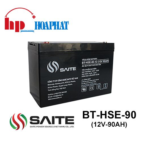 Ắc Quy Saite BT-HSE-90-12 (12V-90Ah) 