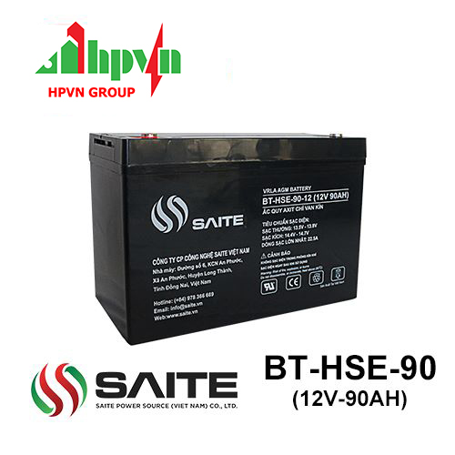 Ắc Quy Saite BT-HSE-90-12 (12V-90Ah) 
