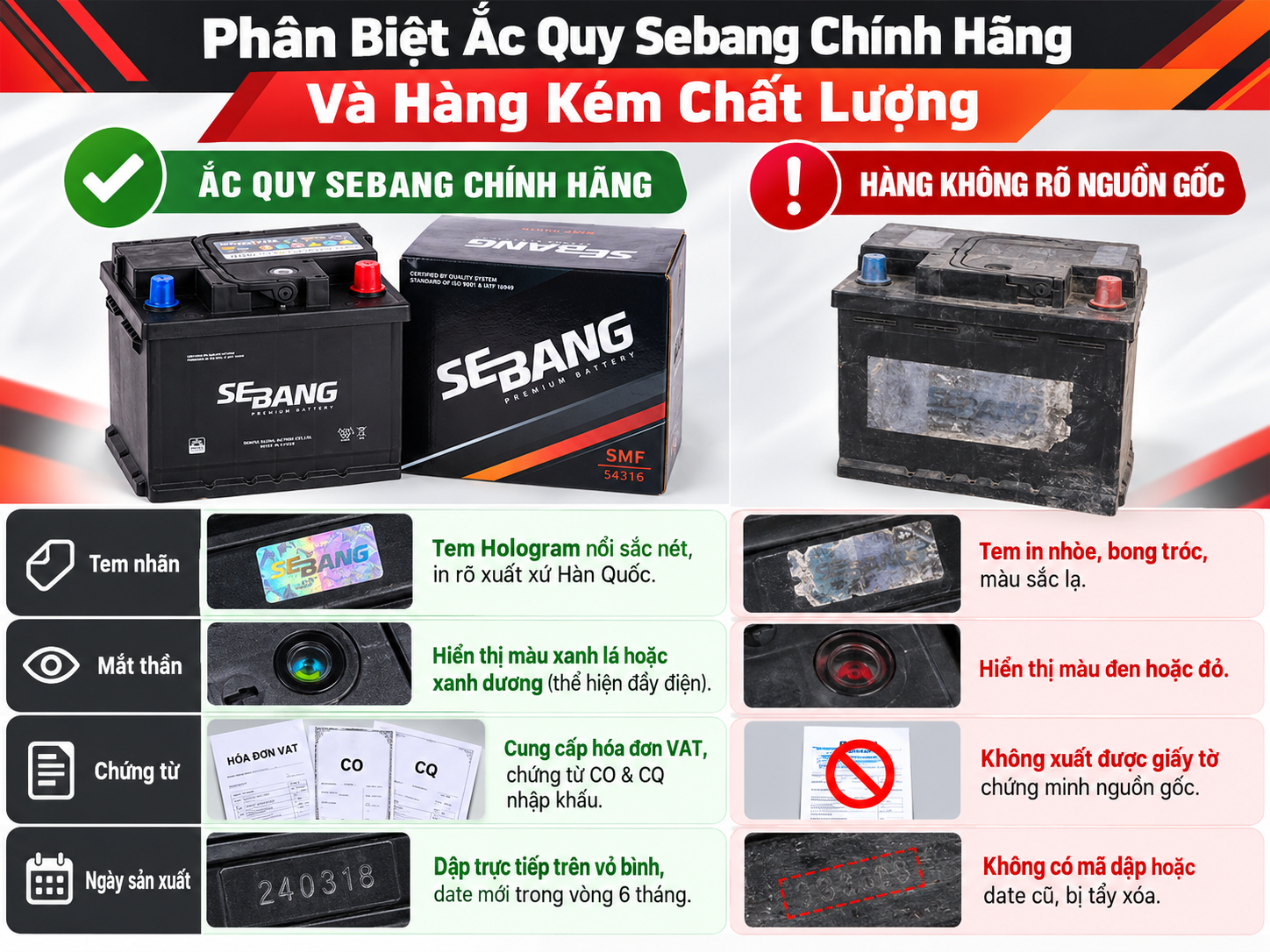 Bình ắc quy Sebang 