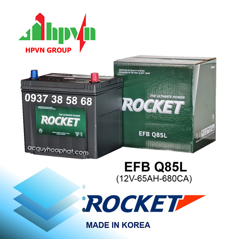 Ắc Quy Sebang EFB Q85L (12V-65Ah)