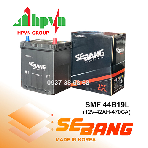 Ắc Quy Sebang SMF 44B19L (12V-42Ah)