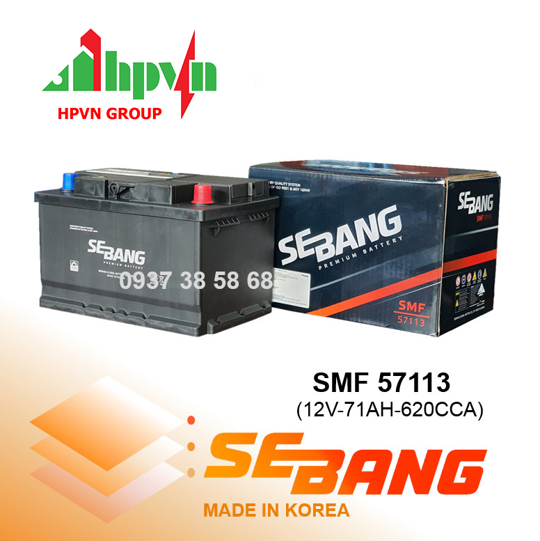 Ắc Quy Sebang SMF 57113 (12V-71Ah)