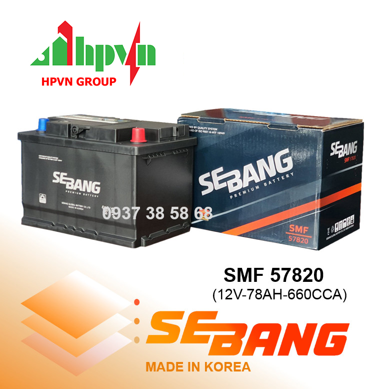 Ắc Quy Sebang SMF 57820 (12V-78Ah)