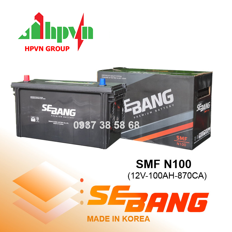 Ắc Quy Sebang SMF N100 (12V-100Ah)