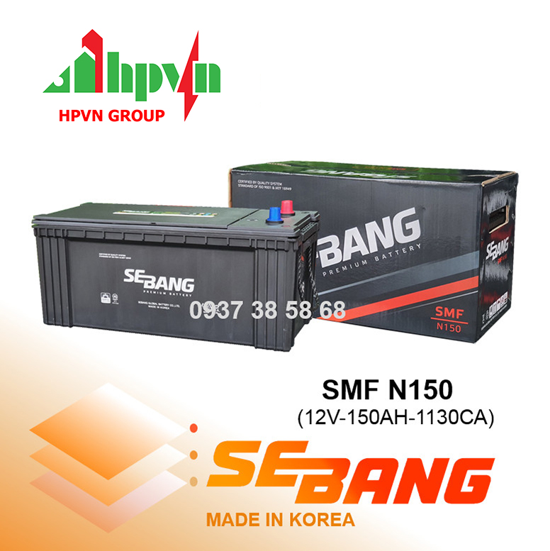 Ắc Quy Sebang SMF N150 (12V-150Ah)