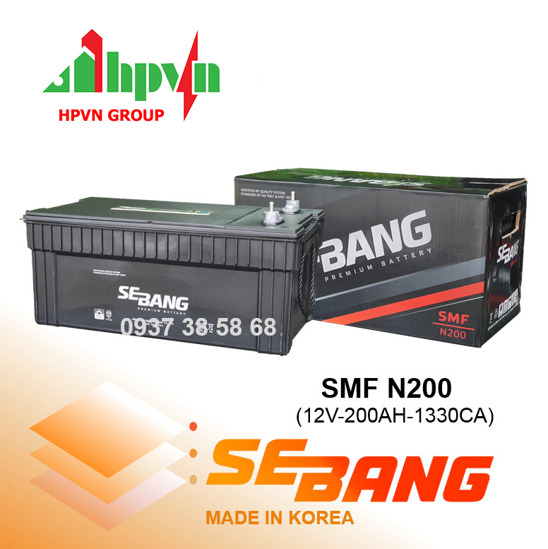 Ắc Quy Sebang SMF N200 (12V-200Ah)