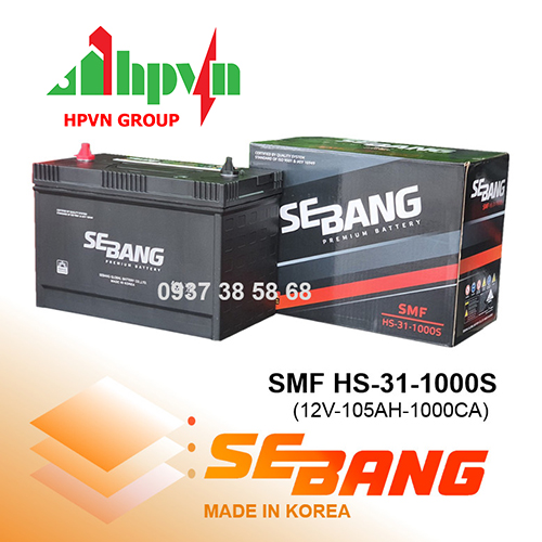 Ắc Quy Sebang SMF HS-31-1000S (12V-105Ah)