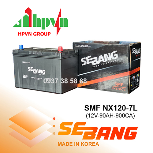 Ắc Quy Sebang SMF NX120-7L (12V-90Ah) 