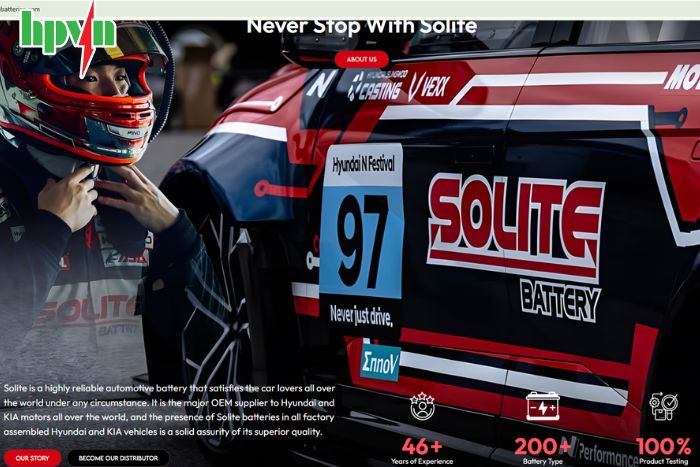 Website chính thức ắc quy Solite
