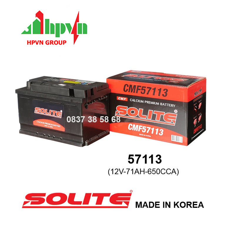 BÌNH ẮC QUY SOLITE 57113 (12V-71AH)