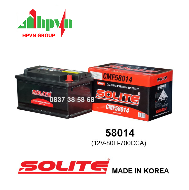 BÌNH ẮC QUY SOLITE 58014 (12V-80AH)