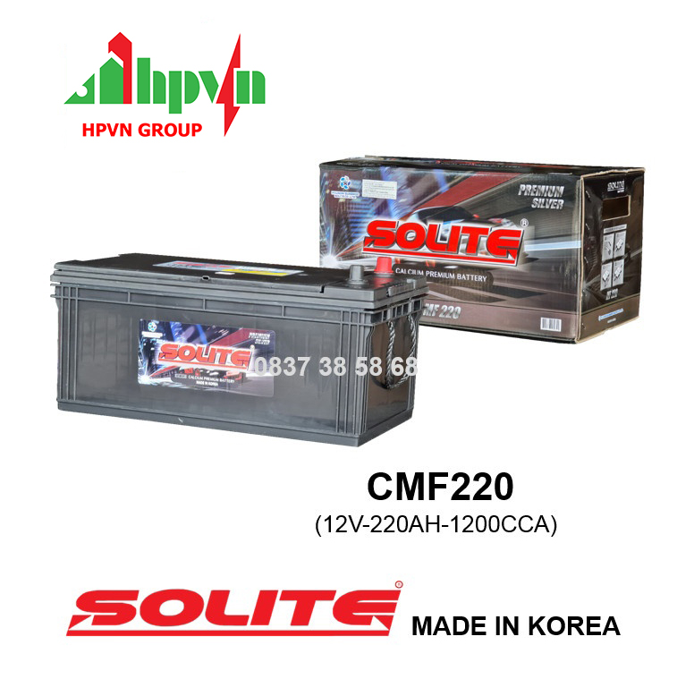 BÌNH ẮC QUY SOLITE CMF220 (12V-220AH)