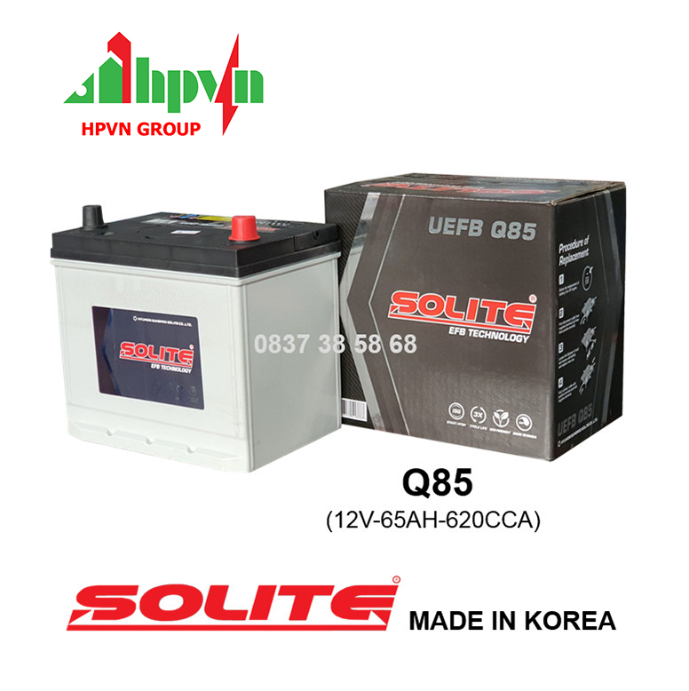 BÌNH ẮC QUY SOLITE Q85 (12V-65AH)