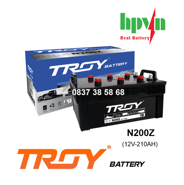 BÌNH ẮC QUY TROY N200Z (12V-210AH)