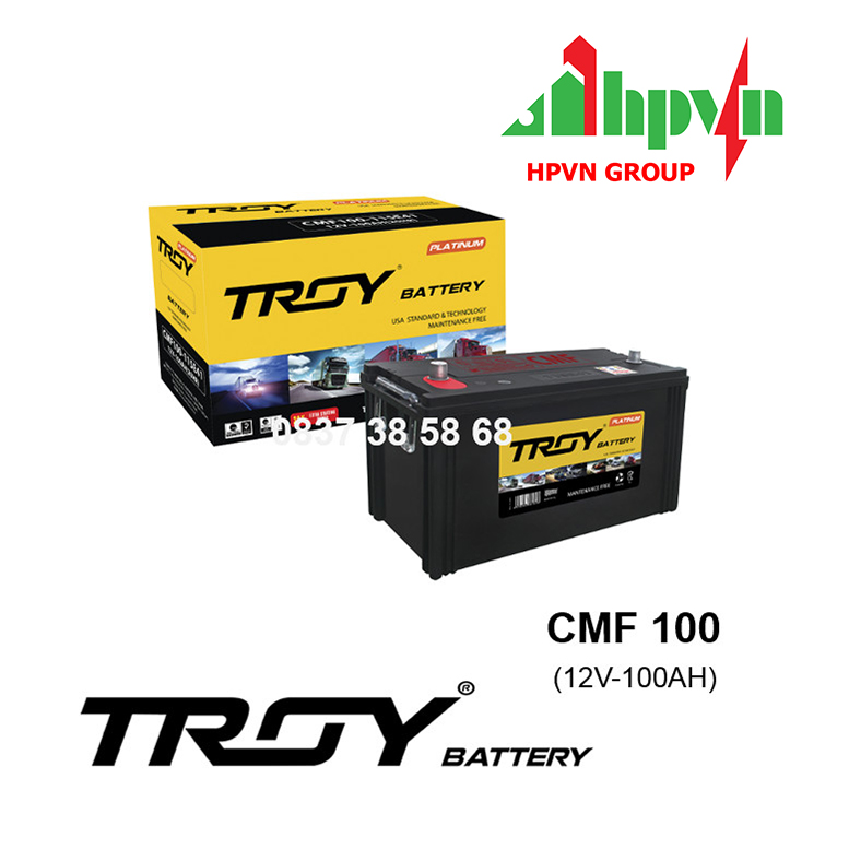 BÌNH ẮC QUY TROY CMF 100 (12V-100AH)