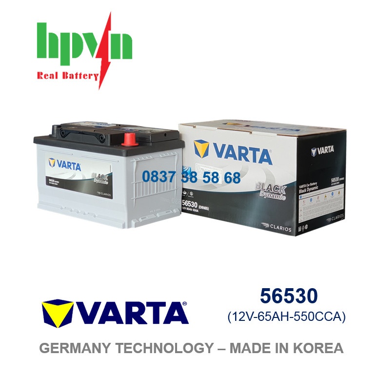 BÌNH ẮC QUY VARTA 56030 (12V-60AH)