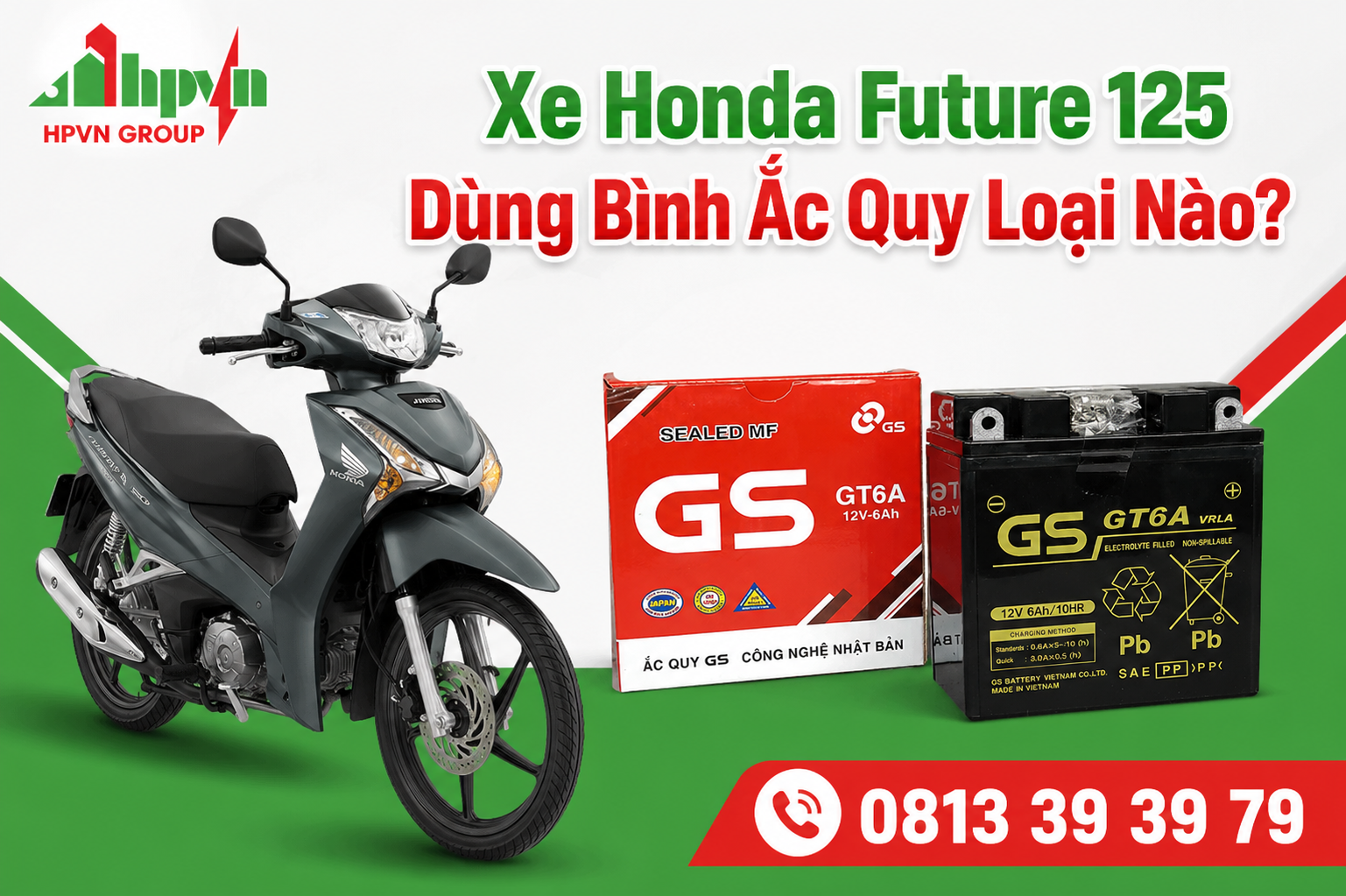 Mua bình ắc quy xe Honda Future 125 