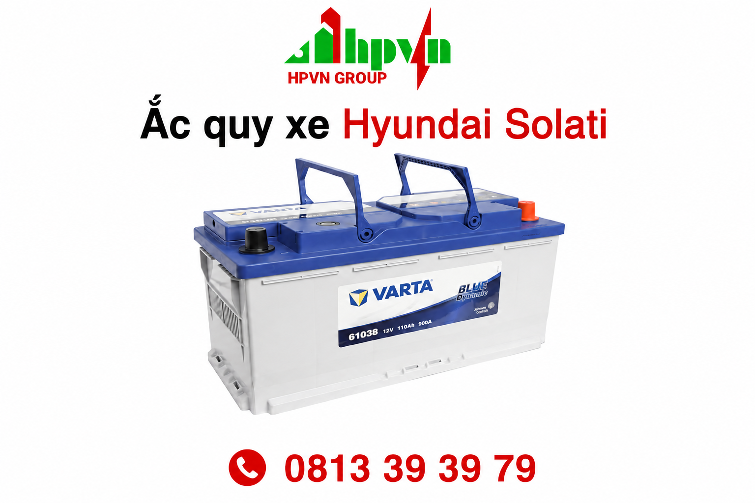 Bình ắc quy xe Hyundai Solati 