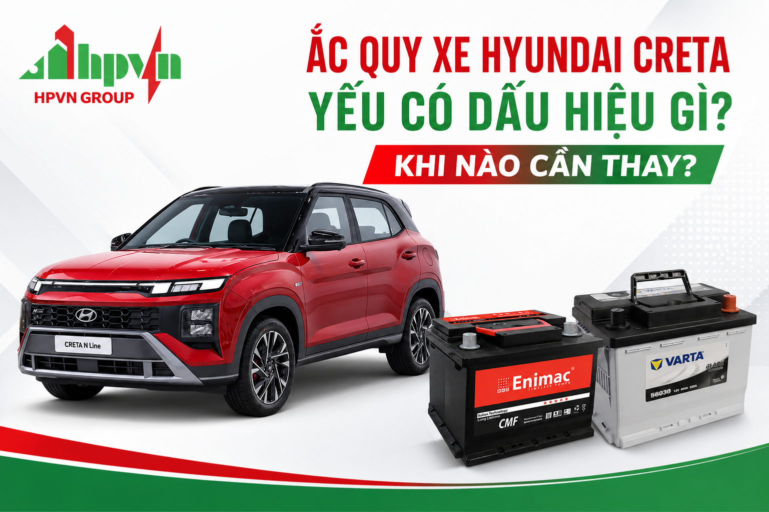 Ắc Quy Xe Hyundai Creta Yếu Có Dấu Hiệu Gì? Khi Nào Cần Thay?