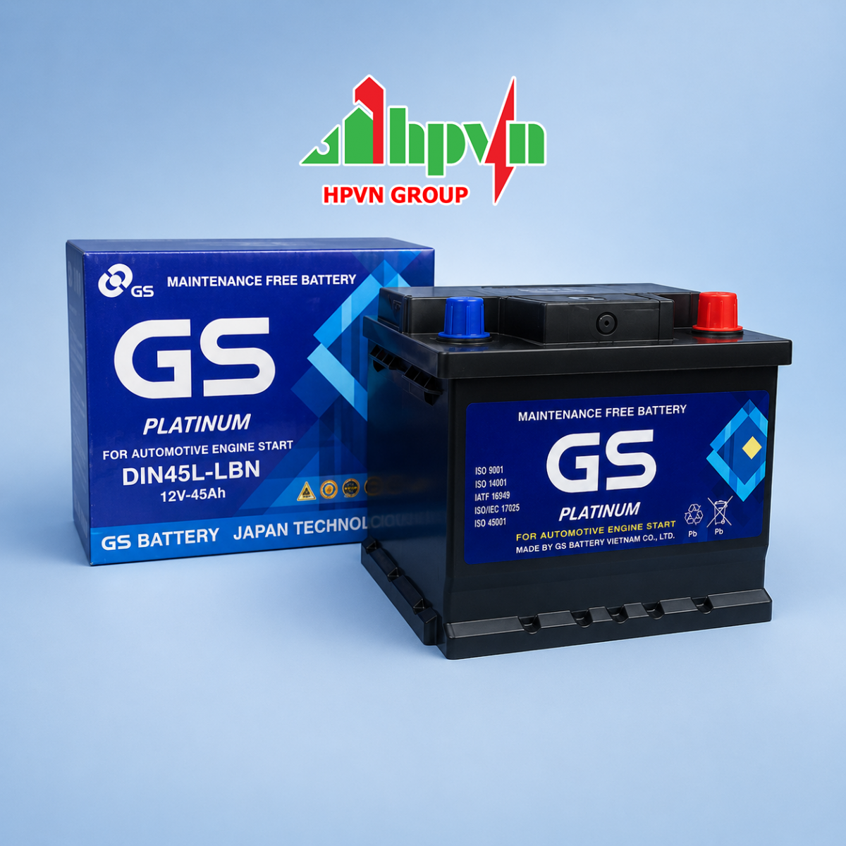 GS DIN45L 12V - 45Ah