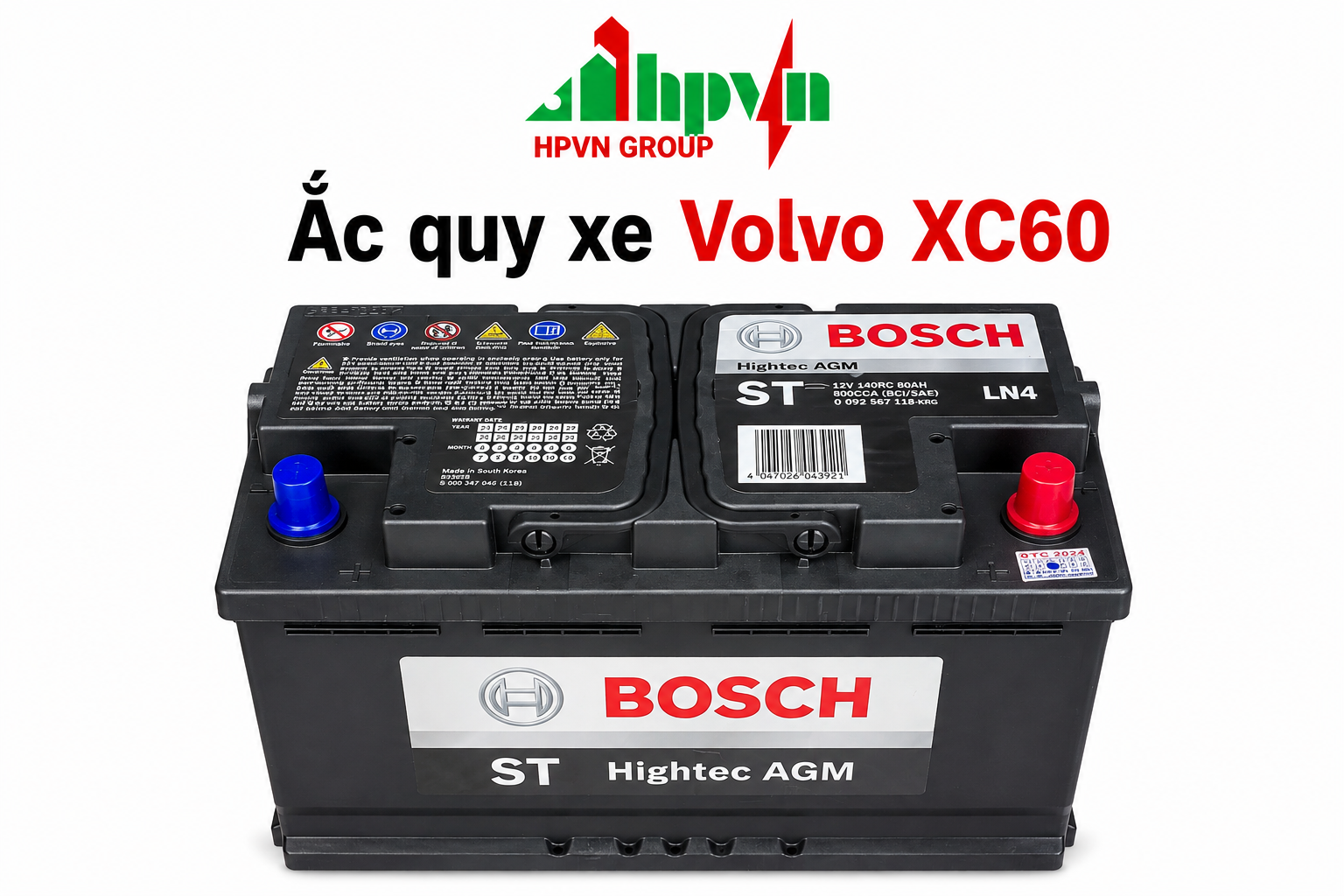 Bình ắc quy xe Volvo 1 
