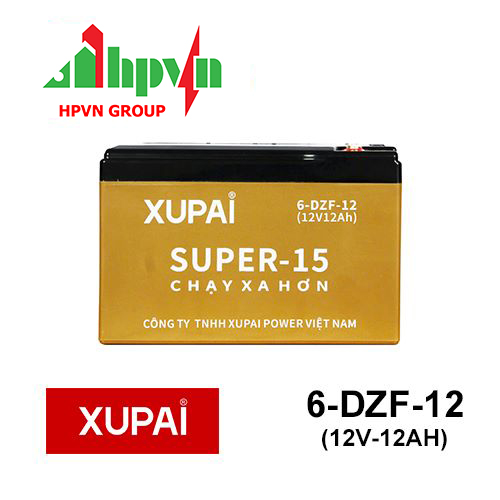 Ắc Quy Xupai SUPER-15 6-DZF-12 (12V-12Ah)