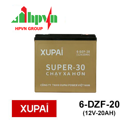 Ắc Quy Xupai SUPER-30 6-DZF-20 (12V-20Ah)