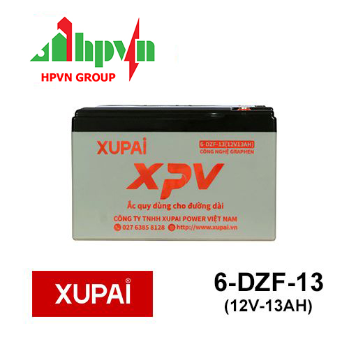 Ắc Quy Xupai XPV 6-DZF-13 (12V-13Ah)