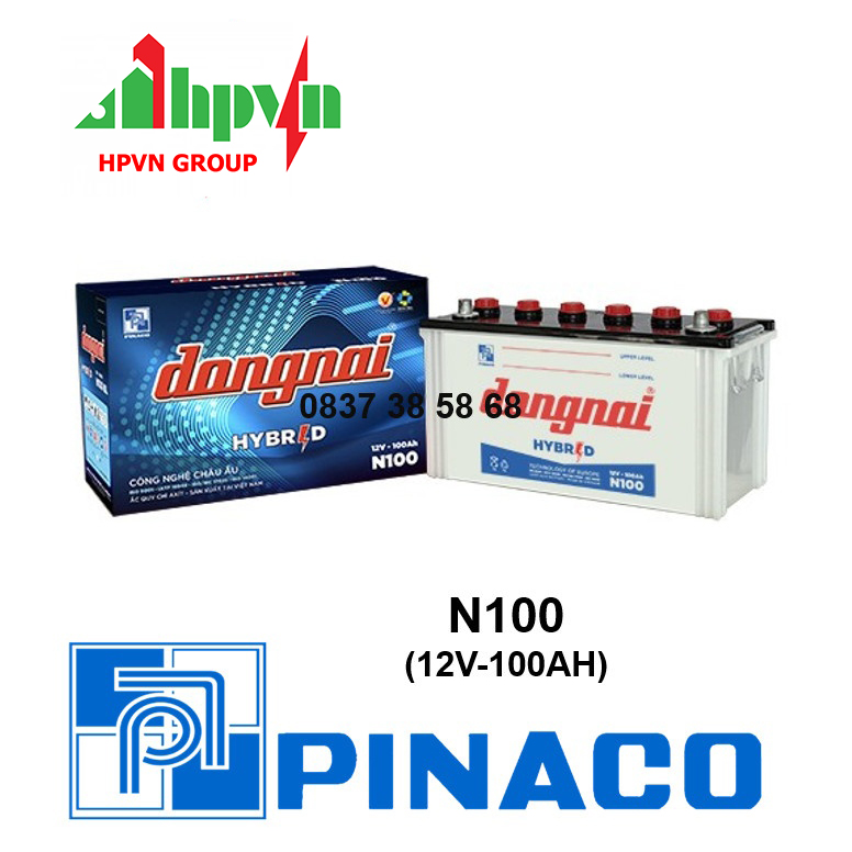 BÌNH ẮC QUY ĐỒNG NAI N100 (12V-100AH)