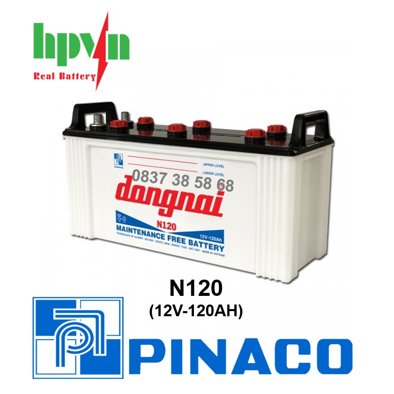 BÌNH ẮC QUY ĐỒNG NAI N120 (12V-120AH)