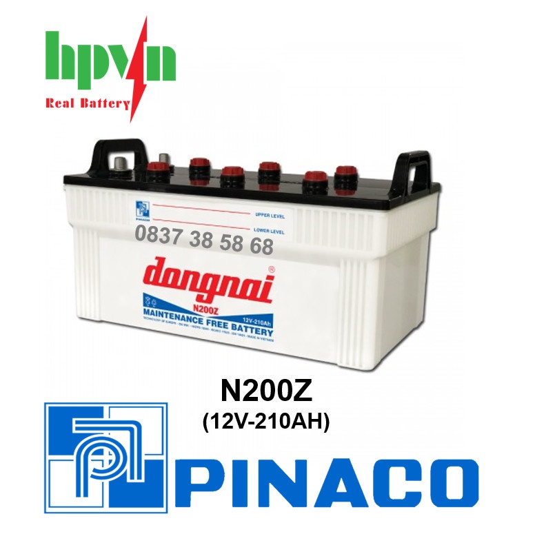 BÌNH ẮC QUY ĐỒNG NAI N200Z (12V-210AH)