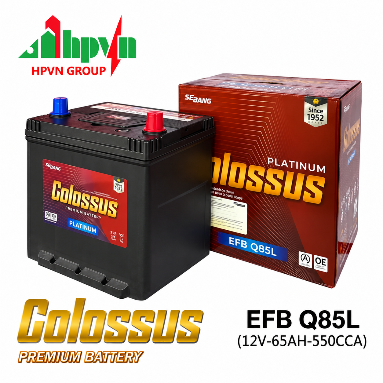 ẮC QUY COLOSSUS EFB Q85L (12V-65AH)