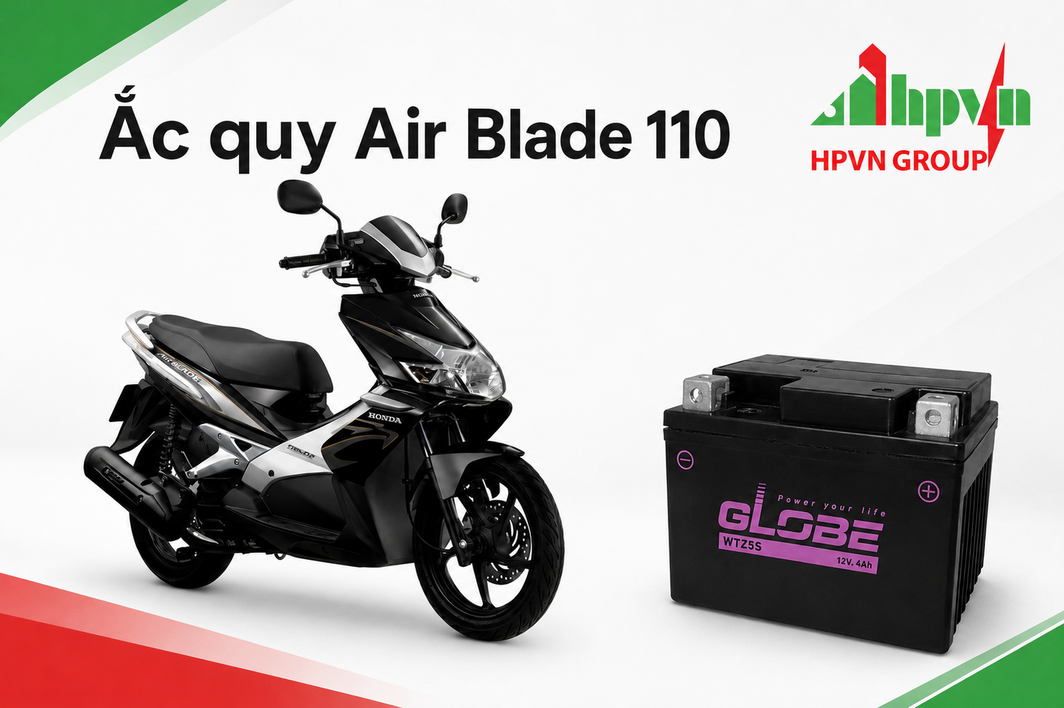 Bình ắc quy xe Air Blade 110