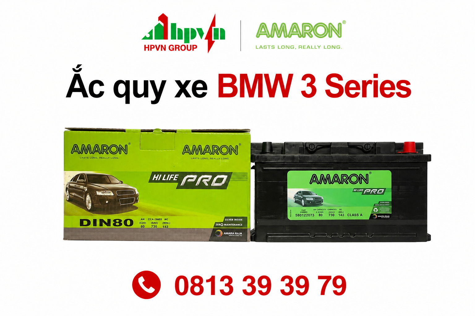 Bình ắc quy xe BMW 3 Series 