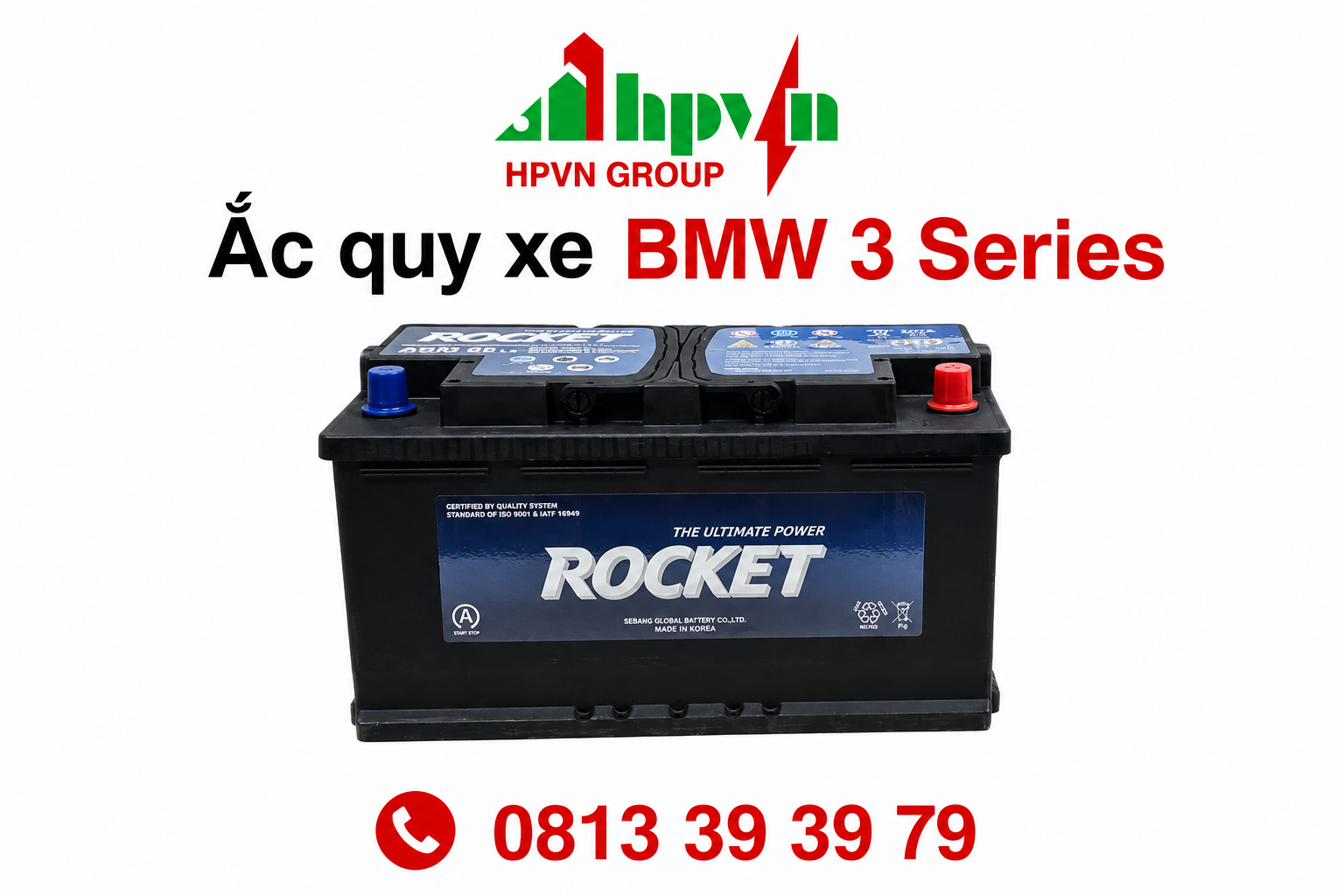 Bình ắc quy xe BMW 3 series 