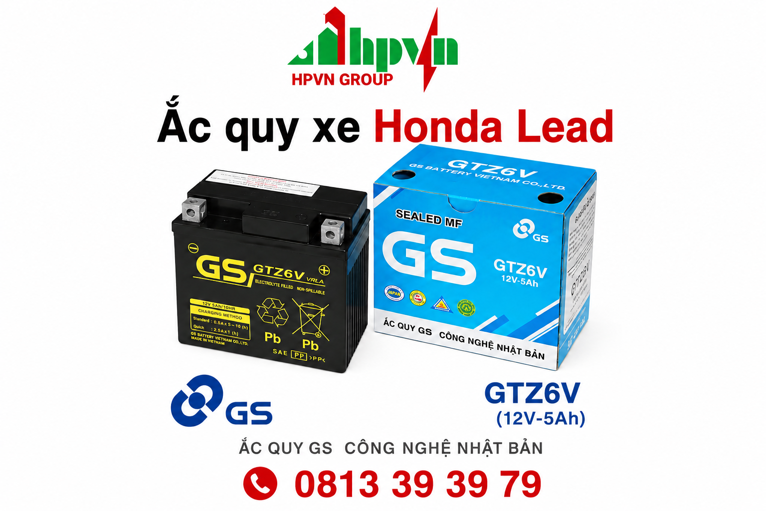 Bình ắc quy xe Honda lead 