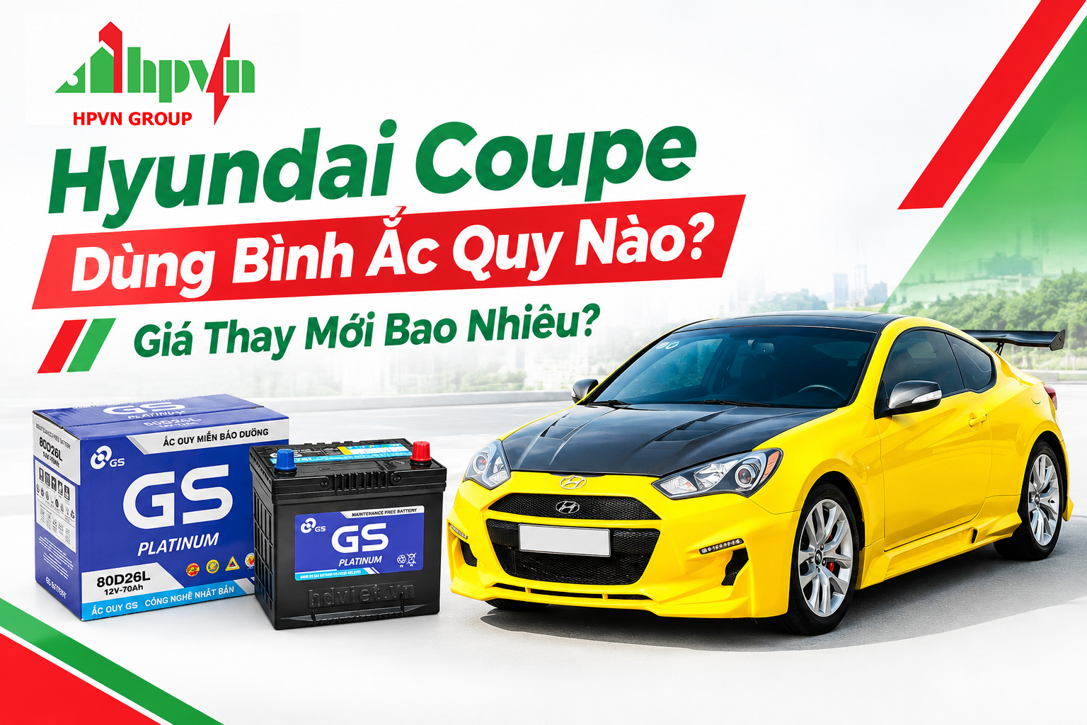 Bình ắc quy xe Hyundai Coupe 