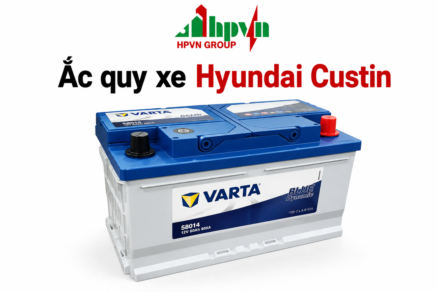 Bình ắc quy xe Hyundai Custin 